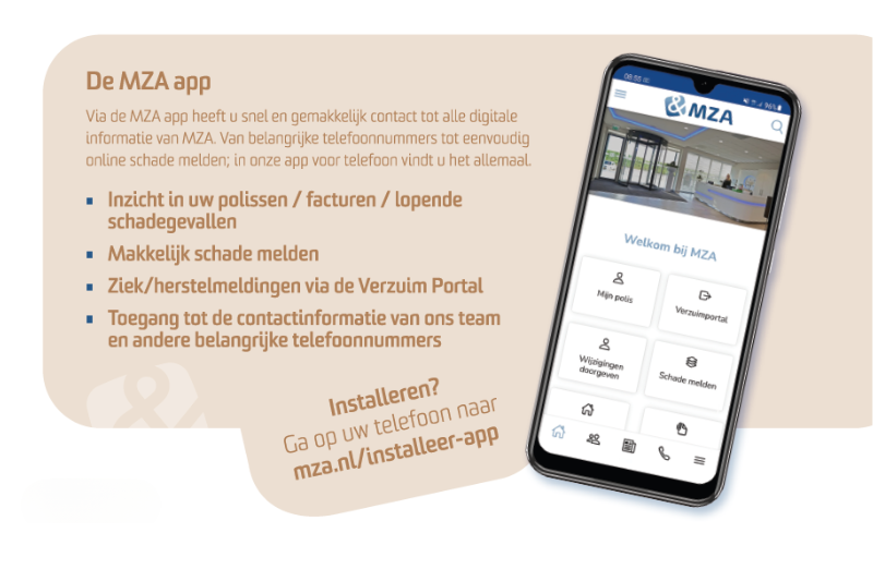 HP verzekeringen wordt MZA